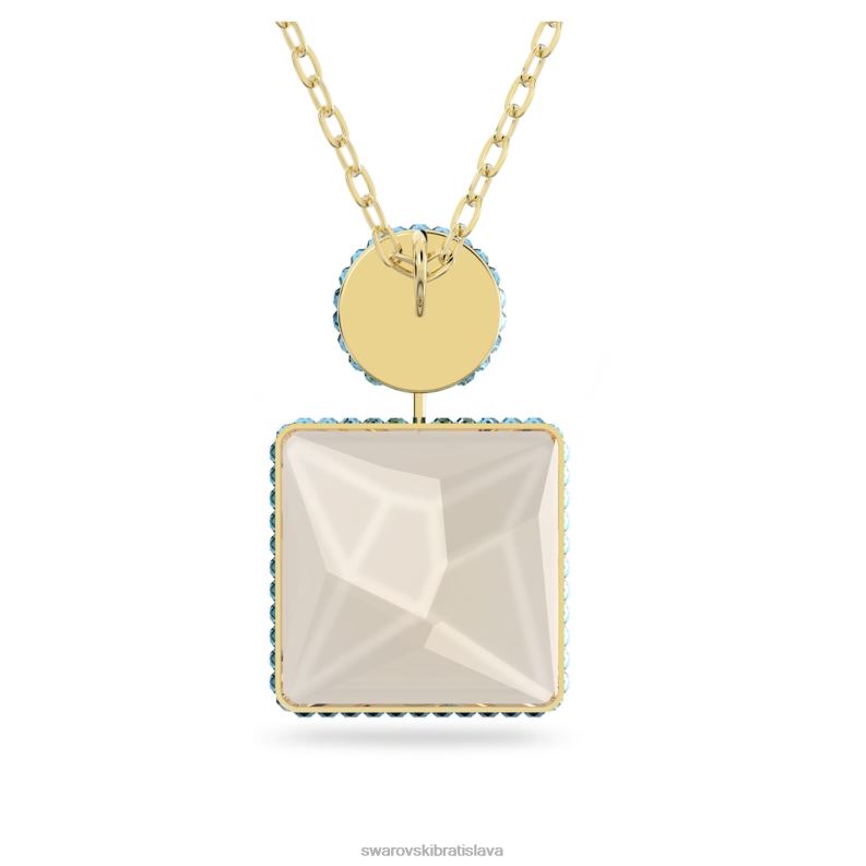 orbita náhrdelník štvorcový strih, viacfarebný, pozlátený B8ZNT125 Swarovski šperky - Image 5