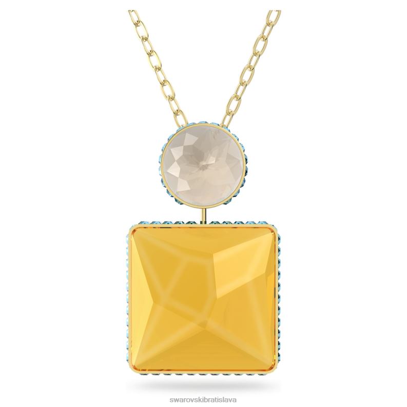 orbita_nahrdelnik_stvorcovy_strih_viacfarebny_pozlateny_b8znt125_swarovski_sperky.jpg orbita náhrdelník štvorcový strih, viacfarebný, pozlátený B8ZNT125 Swarovski šperky - Image 1