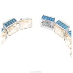 orbita náramok magnetické zatváranie, štvorcový strih, viacfarebné, rhodiované B8ZNT541 Swarovski šperky - Image 4