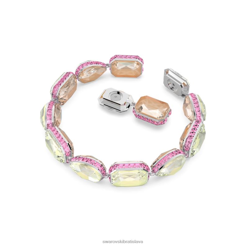 orbita náramok magnetické zatváranie, zmiešané strihy, viacfarebné, rhodiované B8ZNT582 Swarovski šperky - Image 3