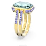 orbitálny krúžok osemhranný výbrus, viacfarebný, pozlátený B8ZNT1083 Swarovski šperky - Image 4