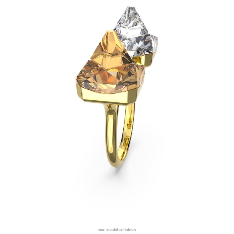 ortyx otvorený krúžok pyramídový výbrus, žltý, pozlátený B8ZNT1065 Swarovski šperky - Image 4