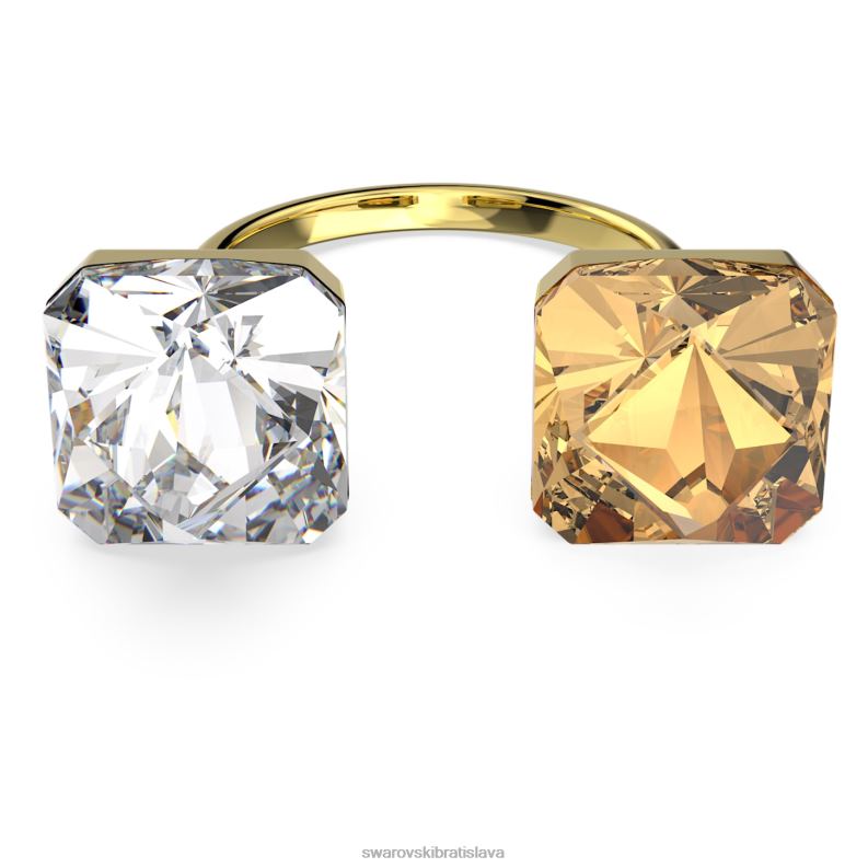 ortyx otvorený krúžok pyramídový výbrus, žltý, pozlátený B8ZNT1065 Swarovski šperky - Image 1