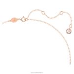 ortyx y náhrdelník trojuholníkový strih, biely, pozlátený ružovým zlatom B8ZNT53 Swarovski šperky - Image 3