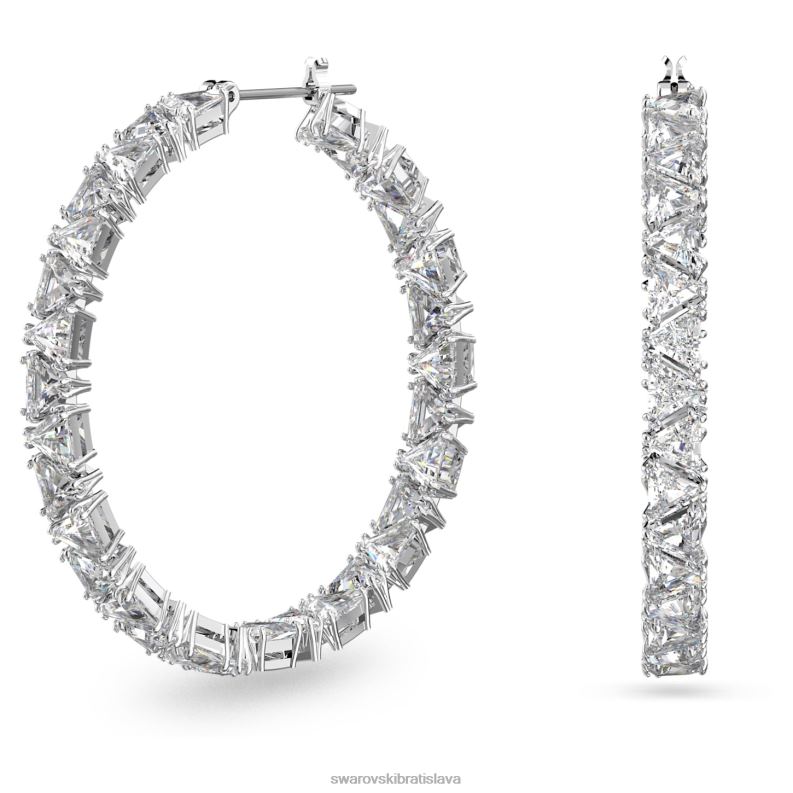 ortyxove_kruhove_nausnice_trojuholnikovy_vybrus_biely_rhodiovany_b8znt870_swarovski_sperky.jpg ortyxové kruhové náušnice trojuholníkový výbrus, biely, rhodiovaný B8ZNT870 Swarovski šperky - Image 1