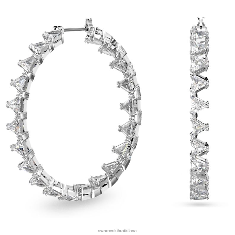 ortyxove_kruhove_nausnice_trojuholnikovy_vybrus_biely_rhodiovany_b8znt931_swarovski_sperky.jpg ortyxové kruhové náušnice trojuholníkový výbrus, biely, rhodiovaný B8ZNT931 Swarovski šperky - Image 1