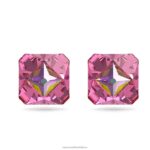 ortyxové napichovacie náušnice pyramídový výbrus, ružový, pozlátený B8ZNT697 Swarovski šperky