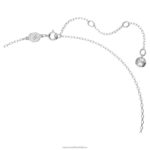 ortyxový náhrdelník trojuholníkový výbrus, biely, rhodiovaný B8ZNT74 Swarovski šperky - Image 3