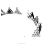 ortyxový náramok trojuholníkový strih, čierny, rhodiovaný B8ZNT581 Swarovski šperky - Image 4