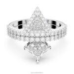 ortyxový prsteň zmiešané rezy, biele, rhodiované B8ZNT1017 Swarovski šperky