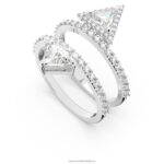 ortyxový prsteň zmiešané rezy, biele, rhodiované B8ZNT1017 Swarovski šperky - Image 3