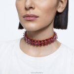 ortyxový tlmič pyramídový výbrus, ružový, pozlátený B8ZNT344 Swarovski šperky - Image 2