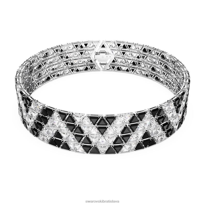 ortyxovy_tlmic_trojuholnikovy_strih_cierny_rhodiovany_b8znt359_swarovski_sperky.jpg ortyxový tlmič trojuholníkový strih, čierny, rhodiovaný B8ZNT359 Swarovski šperky - Image 1