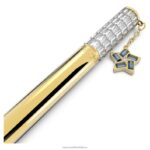 oslava 2022 guľôčkové pero hviezda, biela, pozlátená B8ZNT1299 Swarovski príslušenstvo - Image 3