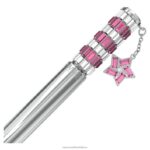 oslava 2023 guľôčkové pero hviezdicový, ružový, pochrómovaný B8ZNT1273 Swarovski príslušenstvo - Image 3