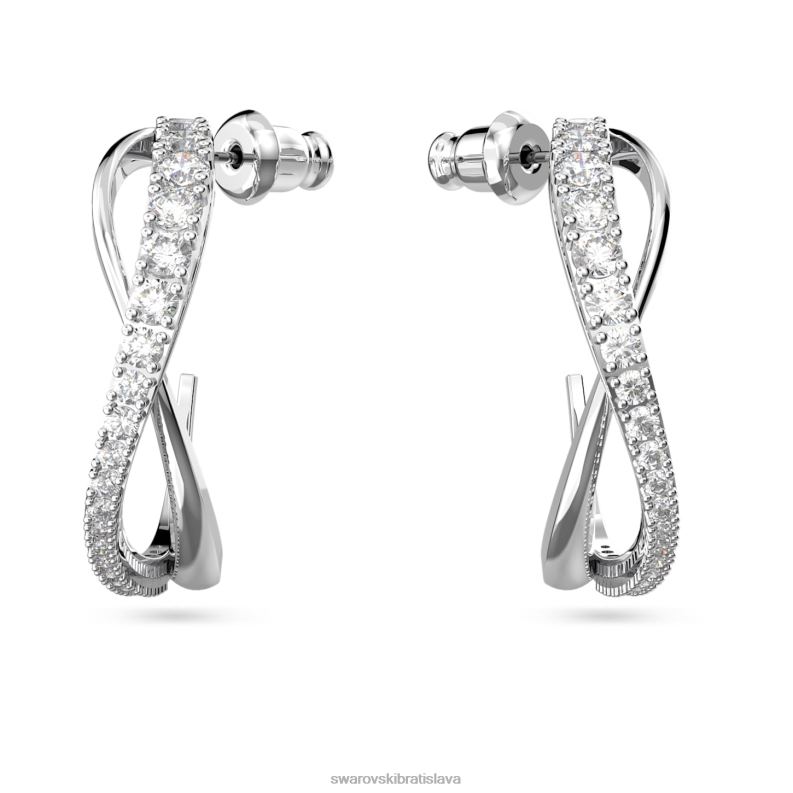 otocne_kruhove_nausnice_biela_rhodiovana_b8znt904_swarovski_sperky.jpg otočné kruhové náušnice biela, rhodiovaná B8ZNT904 Swarovski šperky - Image 1
