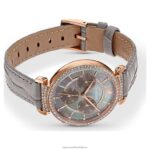 pasáž chrono hodinky švajčiarska výroba, kožený remienok, sivá, povrchová úprava ružové zlato B8ZNT1160 Swarovski príslušenstvo - Image 3