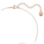 pekný y prívesok pierko, biele, pozlátené ružovým zlatom B8ZNT279 Swarovski šperky - Image 3