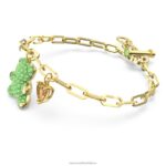 plyšový náramok medvedí, zelený, pozlátený B8ZNT472 Swarovski šperky - Image 5