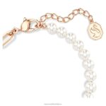 plyšový náramok medvedík, ružový, pozlátený ružovým zlatom B8ZNT454 Swarovski šperky - Image 4
