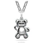 plyšový prívesok medveď, modrý, rhodiovaný B8ZNT199 Swarovski šperky - Image 6