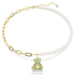 plyšový prívesok medveď, viacfarebný, pozlátený B8ZNT274 Swarovski šperky