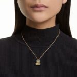 plyšový prívesok medvedí, zelený, pozlátený B8ZNT325 Swarovski šperky - Image 2