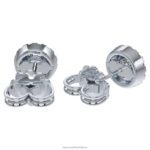 podpisové napichovacie náušnice 14k biele zlato B8ZNT654 Swarovski šperky - Image 5