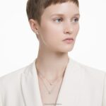 podpisové napichovacie náušnice 14k biele zlato B8ZNT654 Swarovski šperky - Image 6