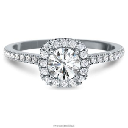 podpisový prsteň 14k biele zlato B8ZNT988 Swarovski šperky