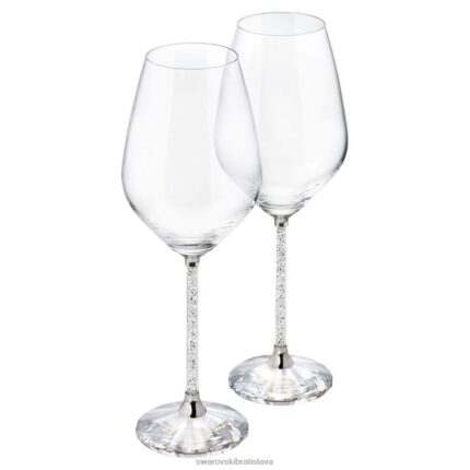poháre na kryštalické biele víno (sada 2) zber B8ZNT1747 Swarovski dekorácie
