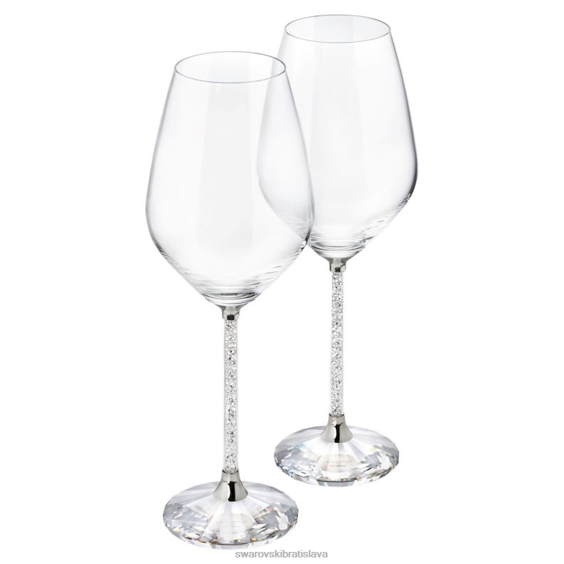 pohare_na_krystalicke_biele_vino_sada_2_zber_b8znt1747_swarovski_dekoracie.jpg poháre na kryštalické biele víno (sada 2) zber B8ZNT1747 Swarovski dekorácie - Image 1