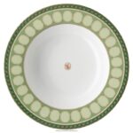 polievkový tanier signum porcelán, zelená B8ZNT1753 Swarovski dekorácie