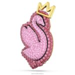 popová brošňa labuť labuť, ružová, pozlátená B8ZNT1100 Swarovski príslušenstvo - Image 3