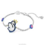 popový náramok s labuťou labuť, modrá, rhodiovaná B8ZNT451 Swarovski šperky - Image 3