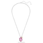 popový prívesok labuť labuť, ružová, rhodiovaná B8ZNT318 Swarovski šperky - Image 3
