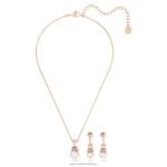 pôvodne nastavený biele, pozlátené ružovým zlatom B8ZNT398 Swarovski šperky - Image 3