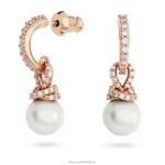 pôvodne nastavený biele, pozlátené ružovým zlatom B8ZNT398 Swarovski šperky - Image 6
