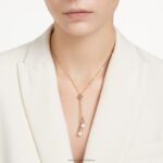 pôvodne y prívesok biele, pozlátené ružovým zlatom B8ZNT272 Swarovski šperky - Image 2