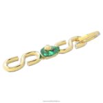 predlžovač numina zelená, pozlátená B8ZNT1120 Swarovski šperky - Image 3