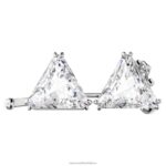 predlžovač ortyx trojuholníkový výbrus, biely, rhodiovaný B8ZNT1116 Swarovski šperky