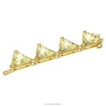 predlžovač ortyx trojuholníkový výbrus, žltý, pozlátený B8ZNT1115 Swarovski šperky - Image 3