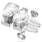 predlžovač tisícročí hruškový rez, biely, rhodiovaný B8ZNT1107 Swarovski šperky - Image 2