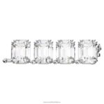 predlžovač tisícročí osemhranný výbrus, biely, rhodiovaný B8ZNT1111 Swarovski šperky