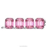 predlžovač tisícročí osemhranný výbrus, ružový, rhodiovaný B8ZNT1114 Swarovski šperky