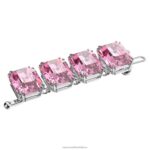 predlžovač tisícročí osemhranný výbrus, ružový, rhodiovaný B8ZNT1114 Swarovski šperky - Image 3