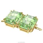 predlžovač tisícročí osemhranný výbrus, zelený, pozlátený B8ZNT1118 Swarovski šperky - Image 2