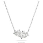 prilákať dušu náhrdelník srdce, biele, rhodiované B8ZNT67 Swarovski šperky