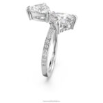 prilákať dušu otvorený prsteň srdce, biele, rhodiované B8ZNT1092 Swarovski šperky - Image 4