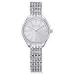 prilákať hodinky swis made, full pave, kovový náramok, strieborný tón, nerez B8ZNT1223 Swarovski príslušenstvo